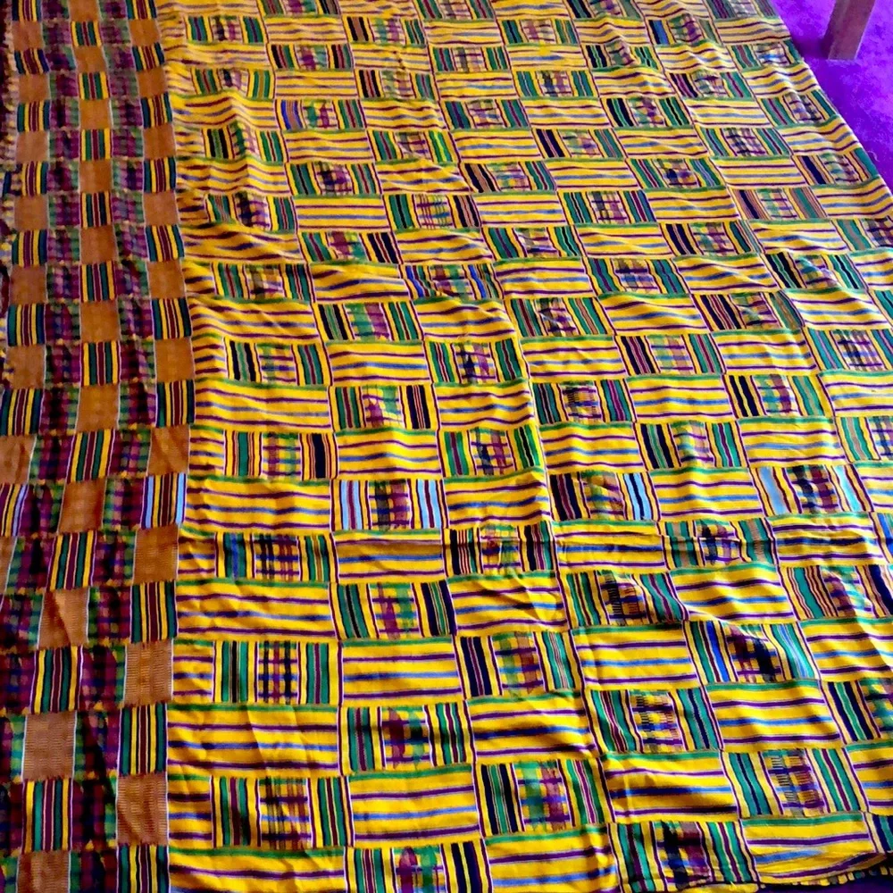 Very Old Kente Cloth from Ghana Antique